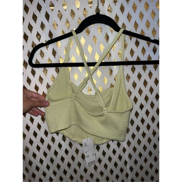 NWT Urban outfitters Out from Under green structured crop top strappy size XS - Picture 6 of 6